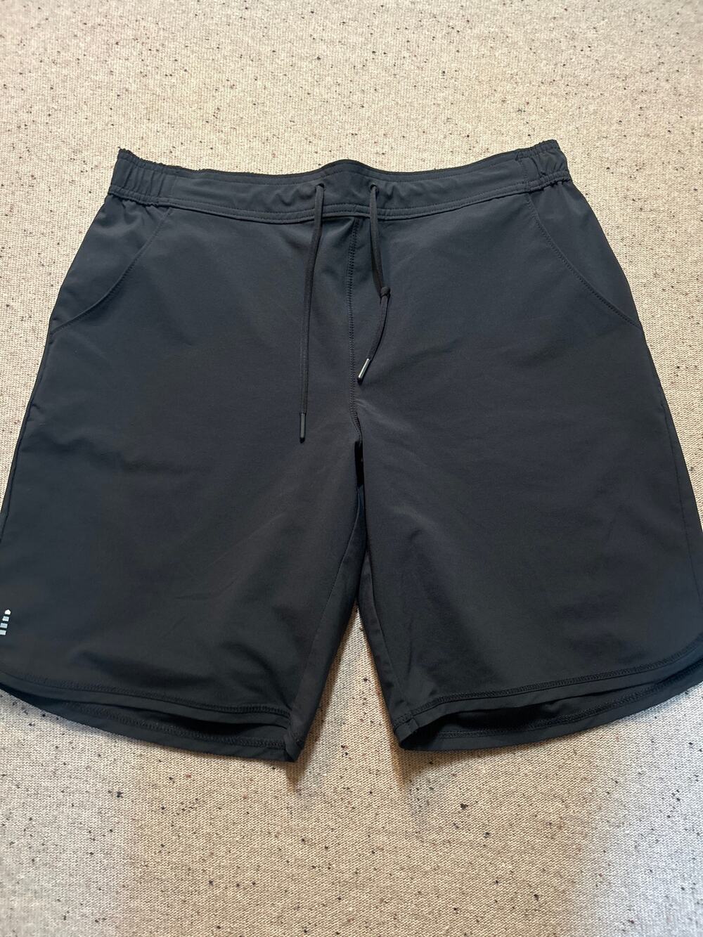 Lands’ End Swim Board Shorts 9” Black Unlined Womens 12
